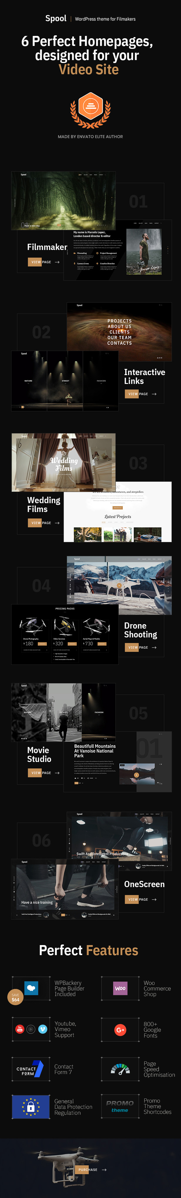 Spool - Movie Studios and Filmmakers WordPress Theme - 5